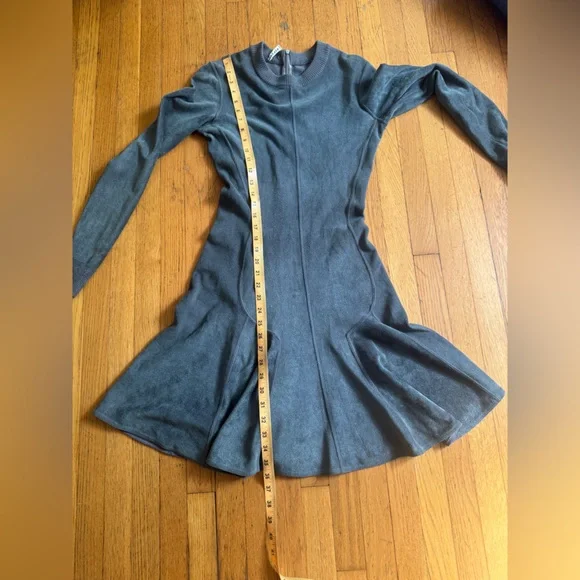 90s Vintage Alaia Grey Bodycon Dress Sz Sm - Picture 11 of 11